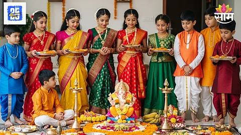 Ganesh Chaturthi dress color
