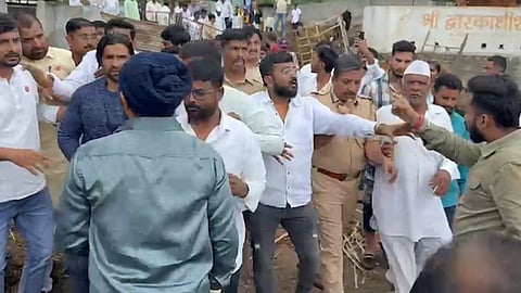 MLA Sadabhau Khot Attacked In Goshala