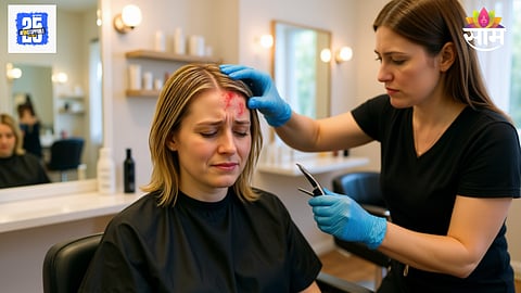 Hair dye reaction