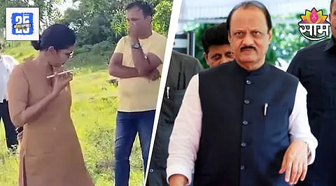Ajit pawar ips anjana krishna phone call controversy
