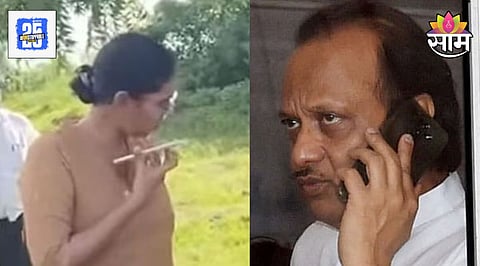 ajit pawar ips anjana krishna phone call viral video controversy