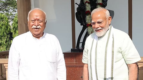 Prime Minister Narendra Modi On RSS Mohan Bhagwat