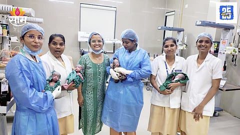 Satara Woman Gives Birth to 4 Babies