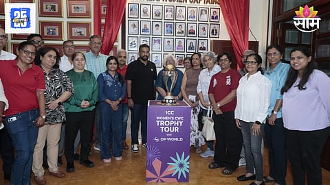 ICC Women's World Cup trophy in Mumbai