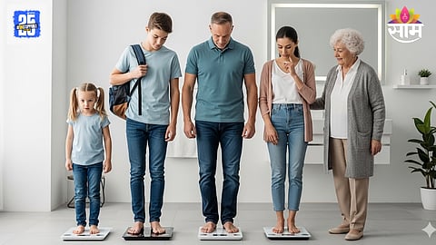 Ideal weight for height chart