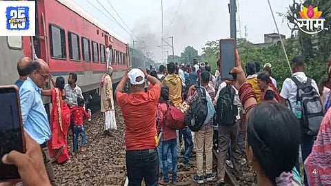 Fire Erupts In Superfast Train