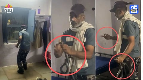 Shocking: स्टाईलमध्ये कोब्रा पकडला अन् दातात धरून स्टंट केला, पण... कॉन्स्टेबलचा मृत्यू, पाहा थरारक VIDEO