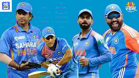 Sachin tendulkar, MS dhoni, Virat Kohli and Rohit sharma