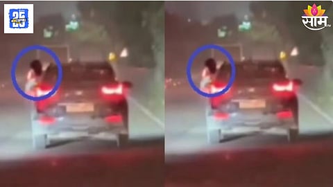 Girl Performs Obscene Act on Lucknow Shaheed Path