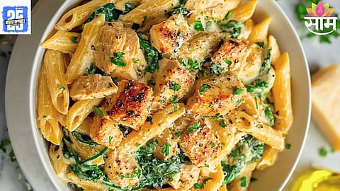 spinach garlic pasta
