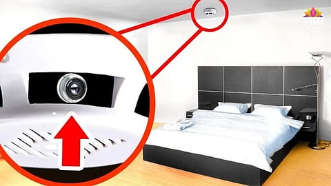 Hotel room hidden camera