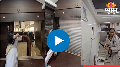 मुंबईत मोठा राडा; 'वंचित'च्या कार्यकर्त्यांनी बिल्डरचं ऑफिस फोडलं, खुर्च्यांची फेकाफेक, VIDEO