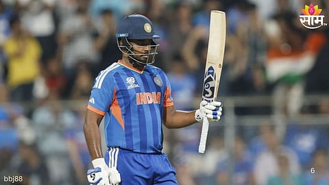 IND vs ENG Semi Final: वानखेडेवर संजू सॅमसनकडून इंग्लंडच्या गोलंदाजांची धुलाई, टीम इंडियानं उभारला धावांचा डोंगर