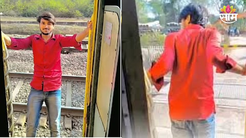 Man falls from moving train while filming reel