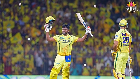 संजू सॅमसनचे तडाखेबंद शतक, यंदाच्या आयपीएल स्पर्धेतलं पहिलं शतक ठोकणारा फलंदाज