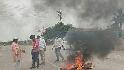 Ujani Water Issue Agitation