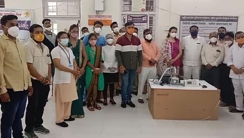 Distribution of Buy Pap Machine through Shiv Sena in District Hospital