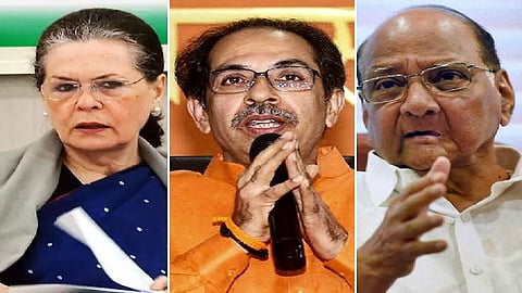 Sonia Gandhi Sharad Pawar And Uddhav Thackeray,