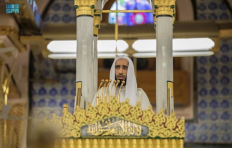 إمام وخطيب المسجد النبوي الشيخ الدكتور أحمد بن طالب بن حميد