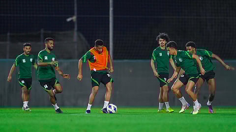 جانب من تدريبات المنتخب السعودي تحت 23 عامًا لكرة القدم