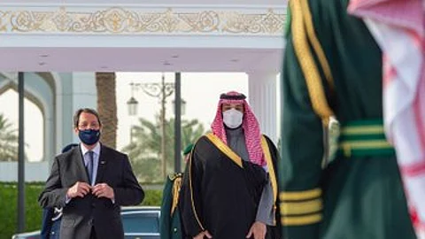 ولي العهد الأمير محمد بن سلمان يستقبل رئيس قبرص نيكوس أناستاسياديس