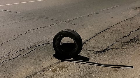 شاهد.. "سبق" ترصد هبوطًا بالأسفلت يهدِّد مرتادي طريق المجازر بالخضراء