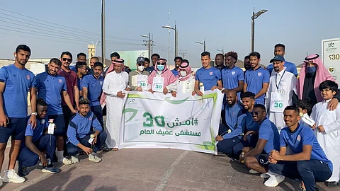 شاهد.. "سبق" توثق وتشارك فعاليات اليوم الوطني للمشي بعفيف