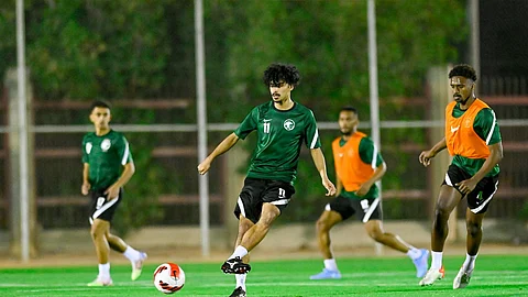 لاعبو المنتخب السعودي تحت 23 عاماً لكرة القدم