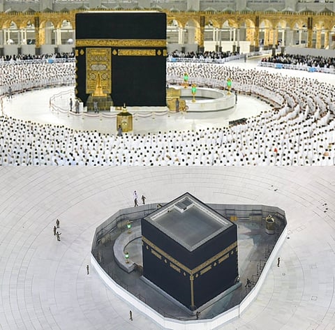 مشاهد تاريخية.. لحظة كسر مظاهر التباعد بالحرم وقهر السعودية للجائحة
