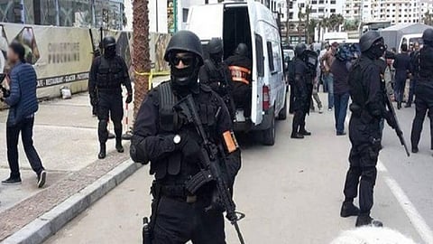 الأمن التونسي أثناء تفكيك إحدى الخلايا الإرهابية