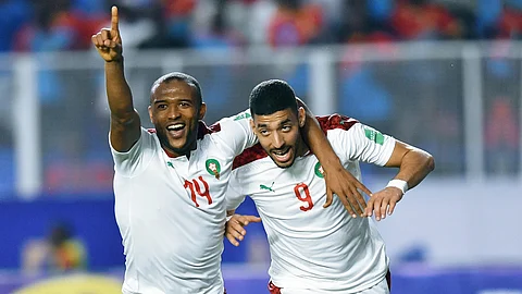 منتخب المغرب يتأهل إلى كأس العالم 2022 بعد فوزه على منتخب الكونغو