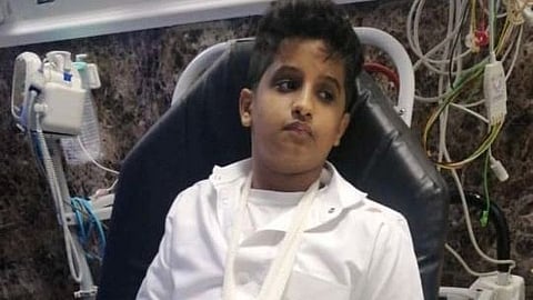 الطالب المصاب محمد الحكمي