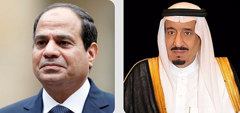 خادم الحرمين الشريفين والرئيس المصري