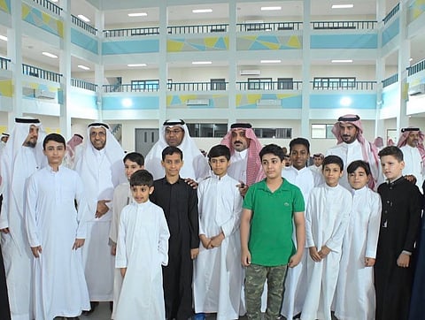 سعد المسعود يدشن مشروع تطوير مبنى ابتدائية شداد بن أوس