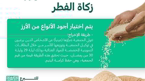 "إنسان" توزع زكاة الفطر على 10500 أسرة في الرياض ومحافظاتها