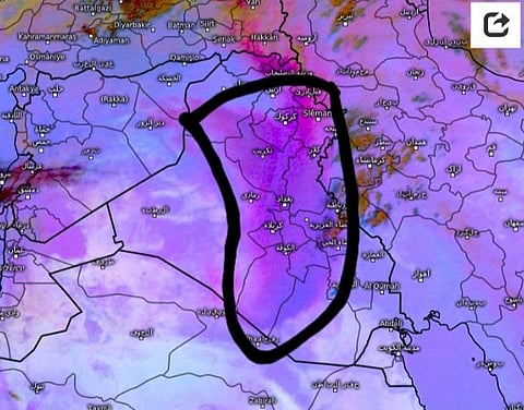 كتلة غبارية كثيفة في طريقها للمملكة