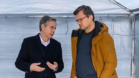 تصدير القمح يفرض نفسه على محادثات وزيري خارجية أمريكا وأوكرانيا