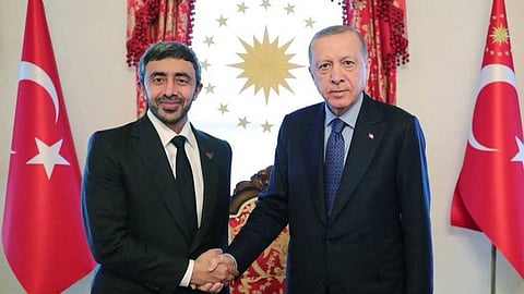 أردوغان يستقبل الشيخ عبد الله بن زايد