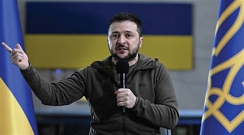 الرئيس الأوكراني فولوديمير زيلينسكي