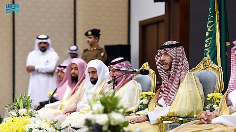 محافظ الطائف يلقي كلمة خلال الحفل