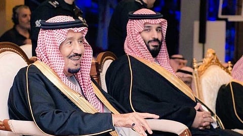 الملك سلمان وولي عهده الأمين الأمير محمد بن سلمان حفظهما الله