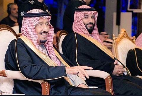 الملك سلمان وولي عهده الأمين الأمير محمد بن سلمان حفظهما الله
