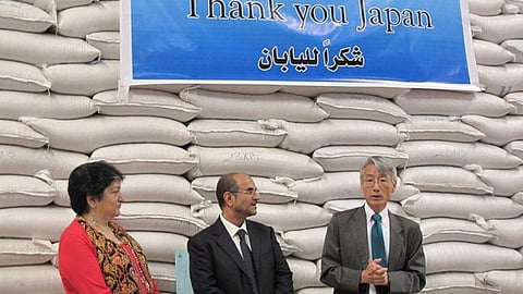 مساعدات غذائية قدمتها اليابان لليمن "أرشيفية"