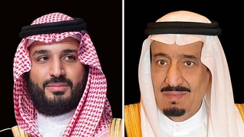 خادم الحرمين الشريفين الملك سلمان بن عبدالعزيز وولي العهد الأمير محمد بن سلمان - حفظهما الله -