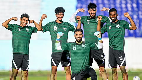 لاعبو المنتخب السعودي الأولمبي