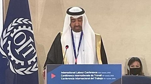 أحمد الراجحي يلقي الكلمة الخليجية المشتركة