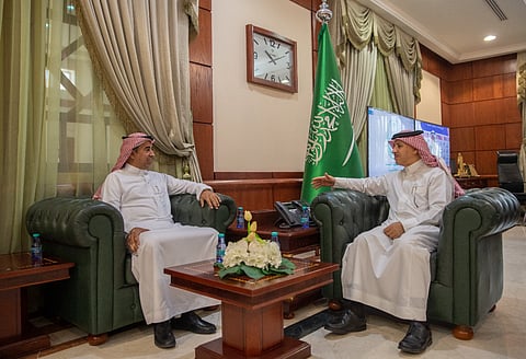 عبدالرحمن السليم يستقبل عبدالله السباعي