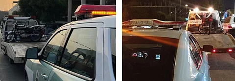 المرور يضبط الدراجات المخالفة