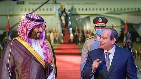 ولي العهد الأمير محمد بن سلمان والرئيس المصري عبدالفتاح السيسي