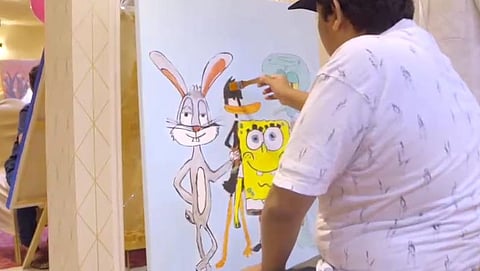 شاهد.. "ريشة طيف" تختتم أعمالها في جازان بمشاركة 20 طفلًا وشابًا